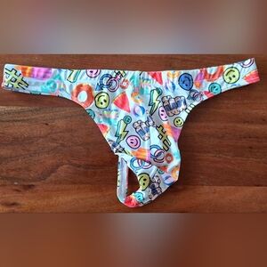 Colorful Graphic Mens Thong
